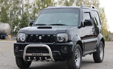 Suzuki Jimny 1998-2018 гг. Кенгурятник QT006 (нержавейка) фото 3
