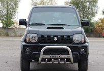 Suzuki Jimny 1998-2018 гг. Кенгурятник QT006 (нержавейка) фото 1