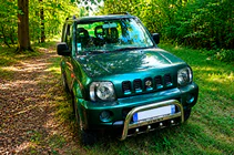 Suzuki Jimny 1998-2018 гг. Кенгурятник QT006 (нержавейка) фото 1
