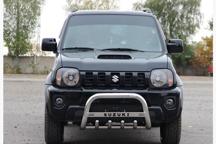 Suzuki Jimny 1998-2018 гг. Кенгурятник QT006 (нержавейка) Image
