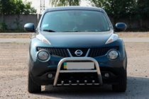 Nissan Juke 2010-2019 гг. Кенгурятник QT012 (нержавейка) фото 1
