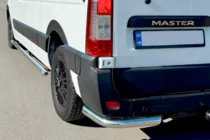 Renault Master 2011-2023 гг. Задние уголки AK003 (2 шт., нержавейка) фото 6