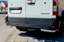 Renault Master 2011-2023 гг. Задние уголки AK003 (2 шт., нержавейка) фото 7