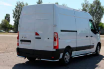 Renault Master 2011-2023 гг. Задние уголки AK003 (2 шт., нержавейка) фото 8