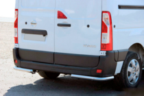 Opel Movano 2010-2021 гг. Задние уголки AK003 (2 шт., нержавейка) фото 1