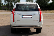 Mitsubishi Pajero Sport 2015- гг. Задняя Защита AK005 (Нержавейка) фото 2