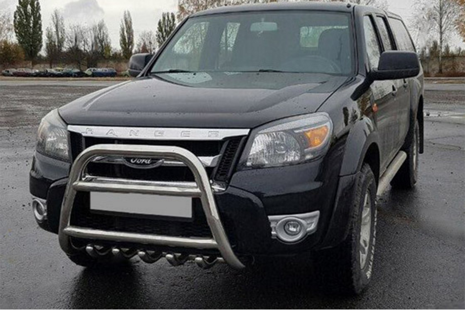 Ford Ranger 2007-2011 гг. Кенгурятник QT008 (нержавейка) Image