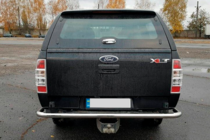 Ford Ranger 2007-2011 гг. Задняя защита AK005 (2 шт., нерж. сталь) фото 2