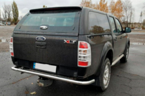 Ford Ranger 2007-2011 гг. Задняя защита AK005 (2 шт., нерж. сталь) фото 3