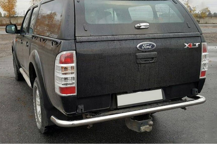 Ford Ranger 2007-2011 гг. Задняя защита AK005 (2 шт., нерж. сталь) Image