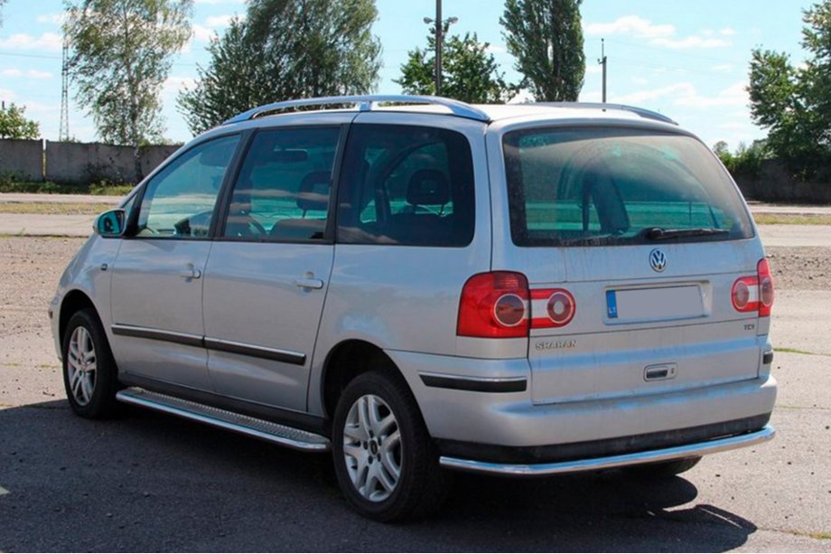 Volkswagen Sharan 1995-2010 гг. Задняя защита AK005 Фото 2