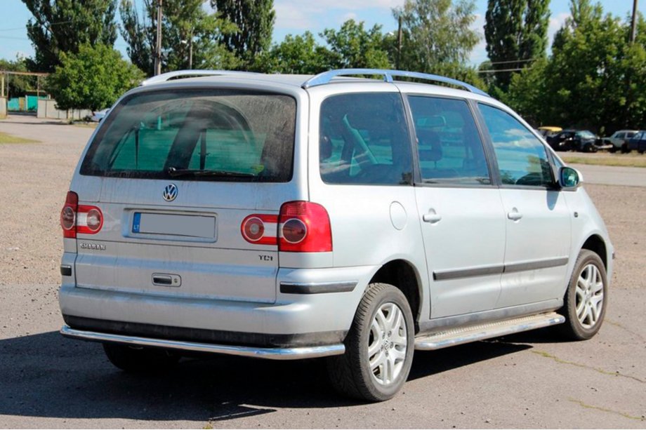 Volkswagen Sharan 1995-2010 гг. Задняя защита AK005 Фото 3