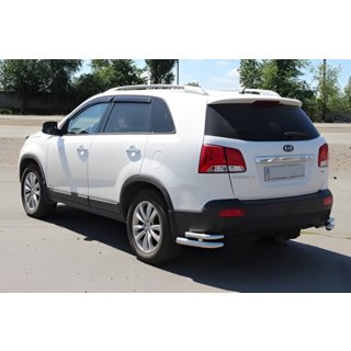 Задние двойные уголки AK003-Двойной (нержавейка) Kia Sorento II XM 2009-2014 гг. фото 2