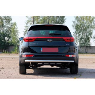 Задняя защита AK002 (нерж. сталь) Kia Sportage 2015-2021 гг. фото 4