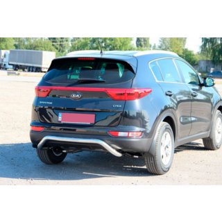 Задняя защита AK007 (нержавейка) Kia Sportage 2015-2021 гг. фото 3