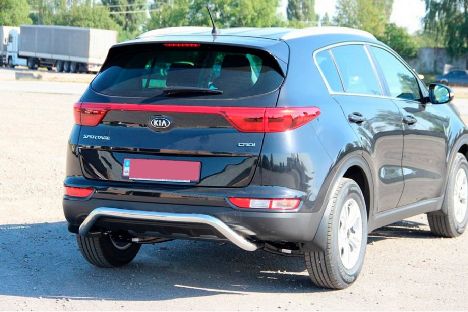 Kia Sportage 2015-2021 гг. Задняя защита AK007 (нержавейка) Фото 3