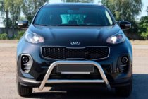 Kia Sportage 2015-2021 гг. Кенгурятник WT006 (нержавейка) фото 1
