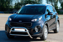 Kia Sportage 2015-2021 гг. Кенгурятник WT023 Нержавейка фото 3