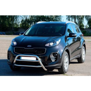 Кенгурятник WT023 Нержавейка Kia Sportage 2015-2021 гг. фото 3