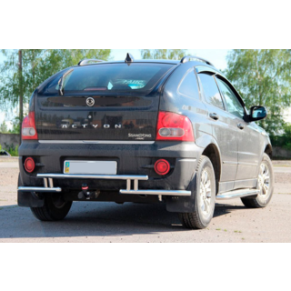 Задняя защита AK005-2 (нерж. сталь) фото 3