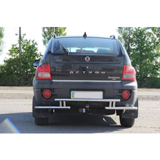 Задняя защита AK005-2 (нерж. сталь) фото 2