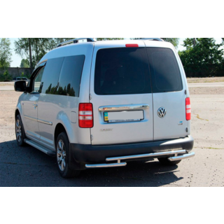Задняя дуга AK003-2 (2 шт., нержавейка) Volkswagen Caddy 2004-2010 гг. фото 4