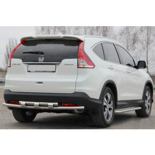 Задняя дуга AK002-двойная (нержавейка) Honda CRV 2012-2016 гг. фото 1