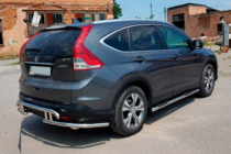Honda CRV 2012-2016 гг. Задняя дуга AK003-21 (нержавейка) фото 6