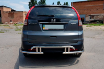 Honda CRV 2012-2016 гг. Задняя дуга AK003-21 (нержавейка) фото 5