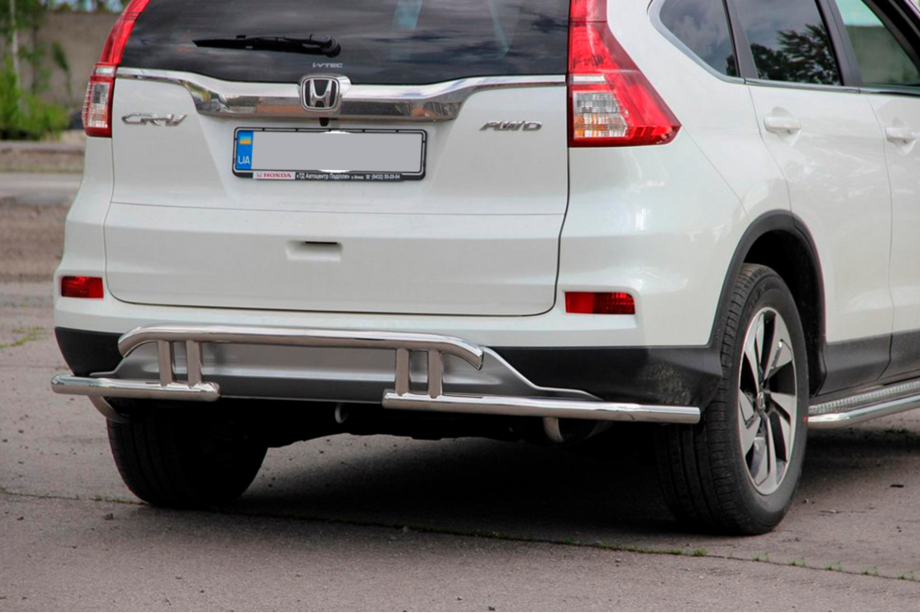 Honda CRV 2012-2016 гг. Задняя дуга AK003-21 (нержавейка) Image