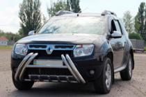 Renault Duster 2008–2017 гг. Кенгурятник Kelebek WT011 (нерж.) фото 2