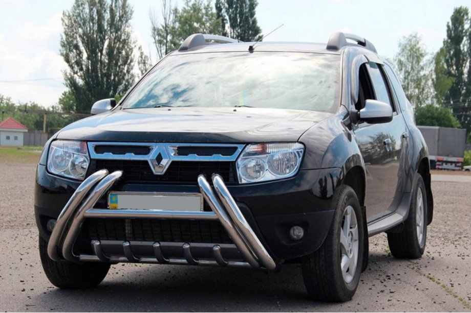 Renault Duster 2008–2017 гг. Кенгурятник Kelebek WT011 (нерж.) Фото 2