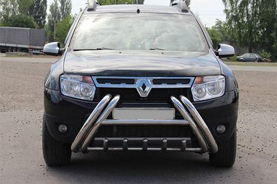 Renault Duster 2008–2017 гг. Кенгурятник Kelebek WT011 (нерж.) Фото 3