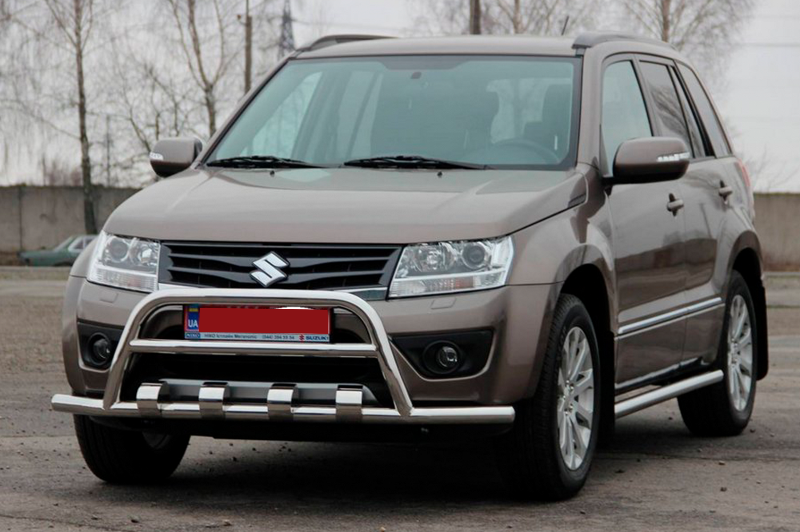 Кенгурятник ST-WT-15 (нерж.) для Suzuki Grand Vitara 2005-2017 рр - фото 2