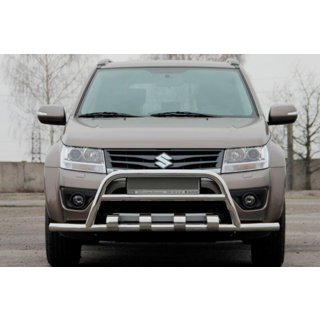 Кенгурятник ST-WT-15 (нержавейка) Suzuki Grand Vitara 2005-2017 гг. фото 1