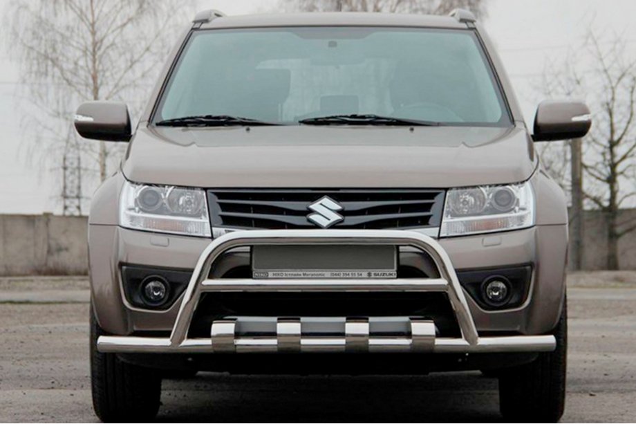 Suzuki Grand Vitara 2005-2017 гг. Кенгурятник ST-WT-15 (нержавейка) Image