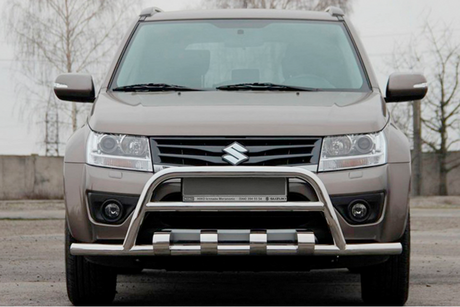 Suzuki Grand Vitara 2005-2017 гг. Кенгурятник ST-WT-15 (нержавейка) Image