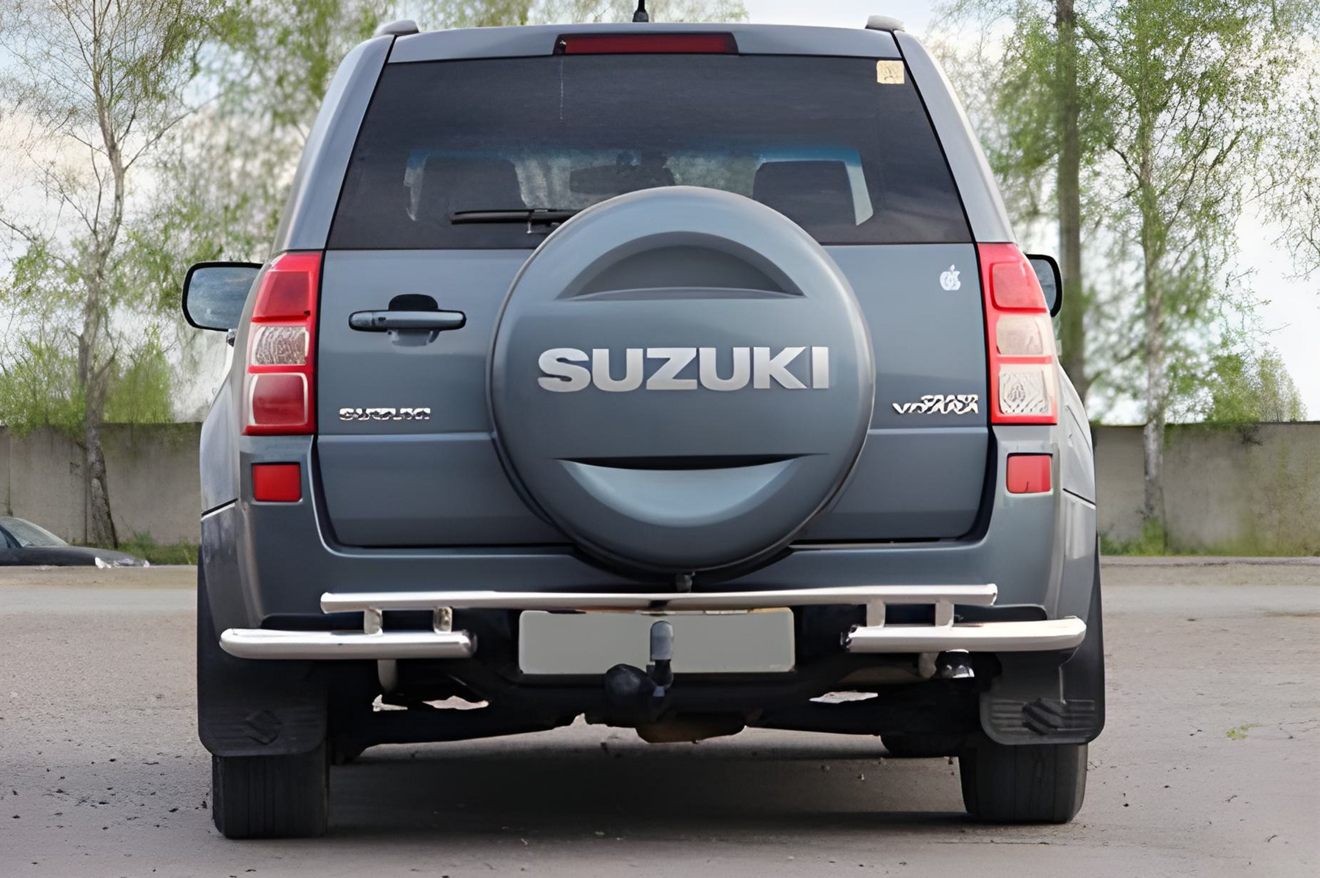 Задній захист AK005-3 (нерж) для Suzuki Grand Vitara 2005-2017 рр - фото 2