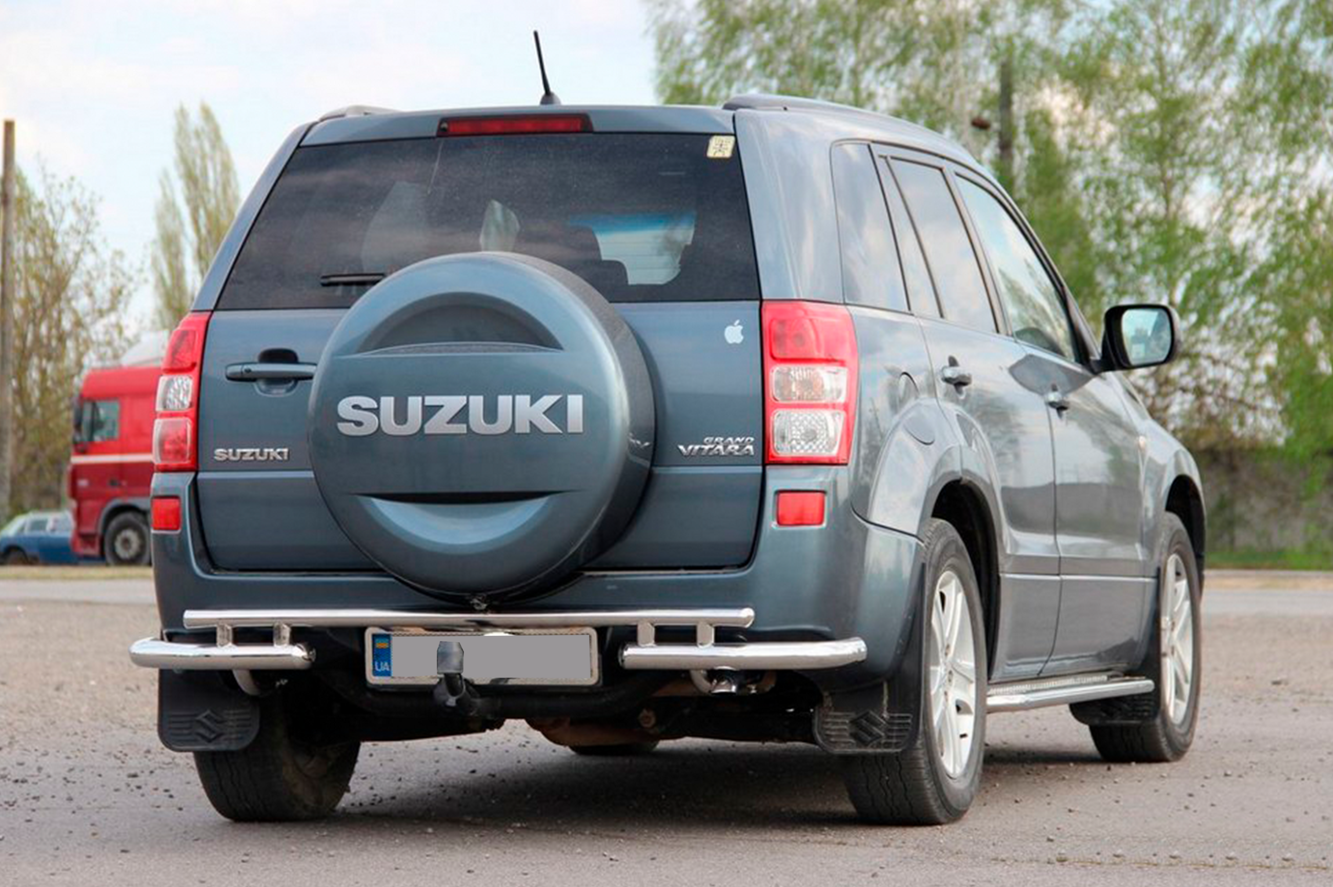 Задній захист AK005-3 (нерж) для Suzuki Grand Vitara 2005-2017 рр - фото 3