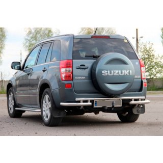 Задняя защита AK005-3 (нержавейка) Suzuki Grand Vitara 2005-2017 гг. фото 1