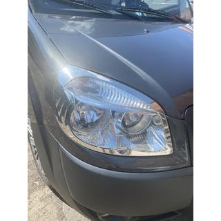 Накладки на Фары (2 шт, Сталь) Fiat Doblo I 2005-2010 гг. фото 3