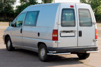 Citroen Jumpy 1996-2007 гг. Задние двойные уголки AK003-двойные (нерж сталь) фото 4