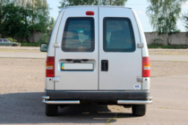 Fiat Scudo 1996-2007 гг. Задние двойные уголки AK003-двойные (нерж сталь) фото 2