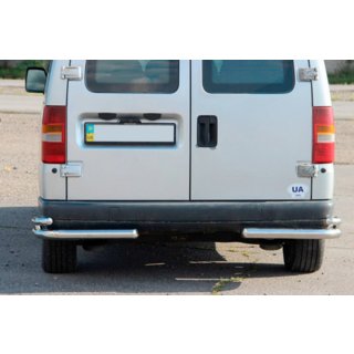 Задние двойные уголки AK003-двойные (нерж сталь) Fiat Scudo 1996-2007 гг. фото 1