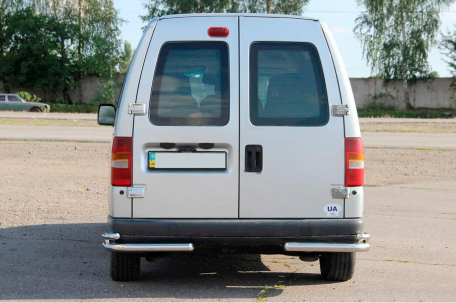 Fiat Scudo 1996-2007 гг. Задние двойные уголки AK003-двойные (нерж сталь) Фото 2