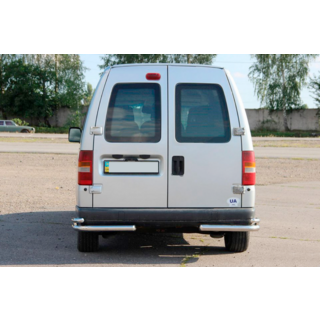 Задние двойные уголки AK003-двойные (нерж сталь) Peugeot Expert 1995-2007 гг. фото 3