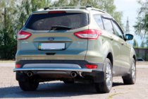Ford Kuga/Escape 2013-2019 гг. Задняя дуга AK002 (нержавейка) фото 1