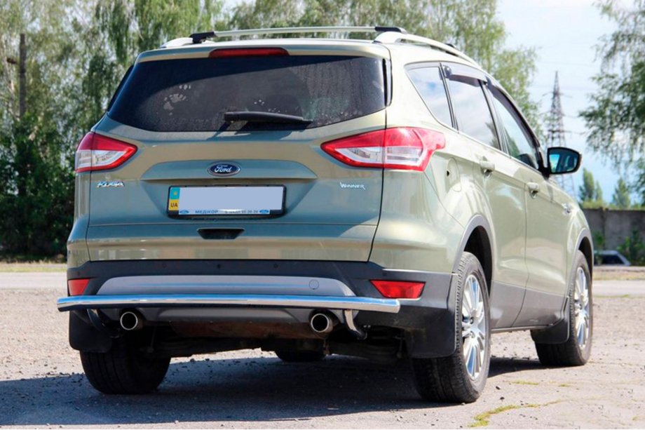 Ford Kuga/Escape 2013-2019 гг. Задняя дуга AK002 (нержавейка) Image