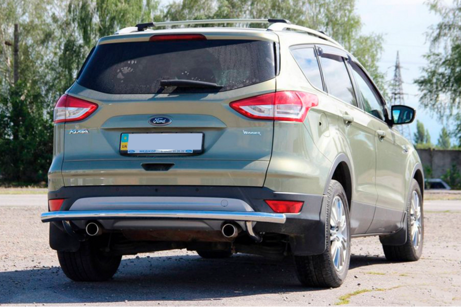 Ford Kuga/Escape 2013-2019 гг. Задняя дуга AK002 (нержавейка) Image