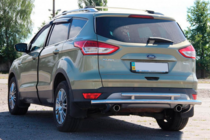 Ford Kuga/Escape 2013-2019 гг. Задняя дуга AK002-2 (нержавейка) фото 3